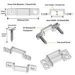 100 Pack LED Strip Light Mounting Clips