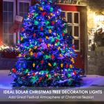 Solar-Powered Multicolored Christmas Lights for Outdoors