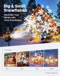 Dual-Head Snowflake Projector Lights for Christmas