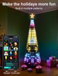RGB 7Ft Smart Christmas Tree Lights with Music Sync