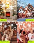 Dual-Head Snowflake Projector Lights for Christmas