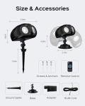 Dual-Head Snowflake Projector Lights for Christmas
