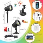 Waterproof RGB Laser Projector Lights for Holidays