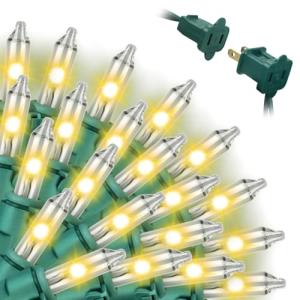 20FT LED Christmas String Lights, 100 Warm White