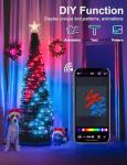 RGB 7Ft Smart Christmas Tree Lights with Music Sync