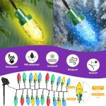 50 LED Solar Christmas Lights with Music Sync
