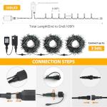 Synchronized Music LED Christmas String Lights 105ft