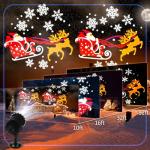 Lingvee Christmas Projector Light with Santa Slides