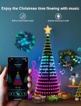 RGB 7Ft Smart Christmas Tree Lights with Music Sync