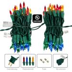 100 Count Multicolor Music Sync Christmas Lights