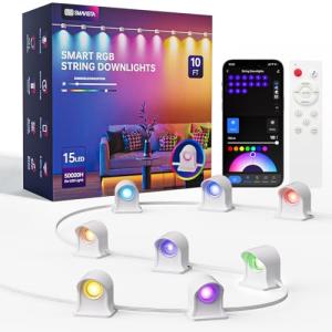 Smart RGBW Music Sync String Lights - 10ft