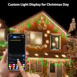 Smart 16.5FT Music Sync Color Changing Icicle Lights