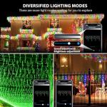 Smart 16.5FT Music Sync Color Changing Icicle Lights