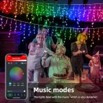 Smart 16.5FT Music Sync Color Changing Icicle Lights