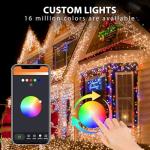 Smart 16.5FT Music Sync Color Changing Icicle Lights