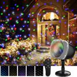 RGBW Christmas Snow Projector Lights with Remote