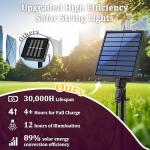 Solar Powered 200FT 600 LED Christmas String Lights