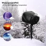 RGBW Christmas Snow Projector Lights with Remote