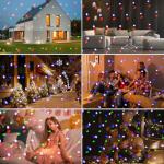RGBW Christmas Snow Projector Lights with Remote