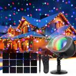 RGBW Christmas Snow Projector Lights with Remote