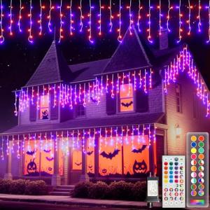 Color Changing 26.2FT Icicle Lights with Remote