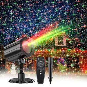 GUSODOR Outdoor Christmas Projection Lights with Remote