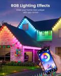 32.8ft Smart RGB Solar Outdoor Music Lights