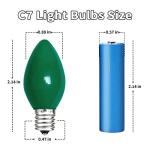 Multicolor C7 Replacement Bulbs for Christmas Lights