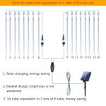 Solar Christmas Lights with 16 Meteor Shower Tubes