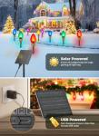 Jumbo Solar C9 Christmas Lights with Remote