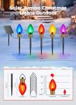 Jumbo Solar C9 Christmas Lights with Remote