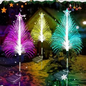 3 Pack Solar Color-Changing Christmas Tree Lights