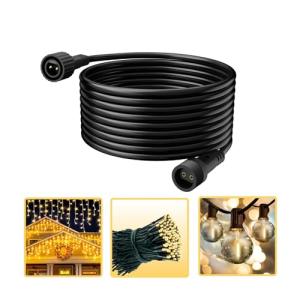 Waterproof 16.4FT Extension Cord for Holiday Lights