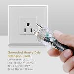 Yodotek 25FT Outdoor Power Extension Cord with 4 Outlets