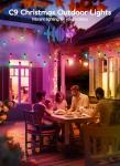 C9 LED Music Sync Christmas Lights - 150 RGB