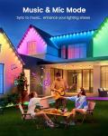 32.8ft Smart RGB Solar Outdoor Music Lights
