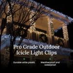 100 Pro Grade Light Clips for String Lights