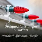 100 Pro Grade Light Clips for String Lights