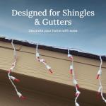 100 Pro Grade Light Clips for String Lights