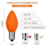 Multicolor C7 Replacement Bulbs - 25 Pack