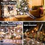 Snowflake Projector Lights for Christmas Music Displays