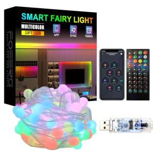 Color Changing Globe String Lights with Remote