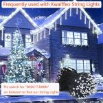 Solar Christmas Lights with 16 Meteor Shower Tubes