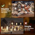 Snowflake Projector Lights for Christmas Music Displays
