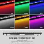 Synchronized Music Light Bar with 448 RGBWA LEDs