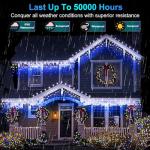792 LED Musical Christmas Curtain Lights - 8 Modes