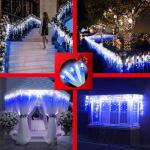 792 LED Musical Christmas Curtain Lights - 8 Modes