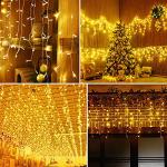 400 LED Music-Synced Icicle Lights - 32.8Ft