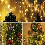 400 LED Music-Synced Icicle Lights - 32.8Ft