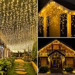 400 LED Music-Synced Icicle Lights - 32.8Ft